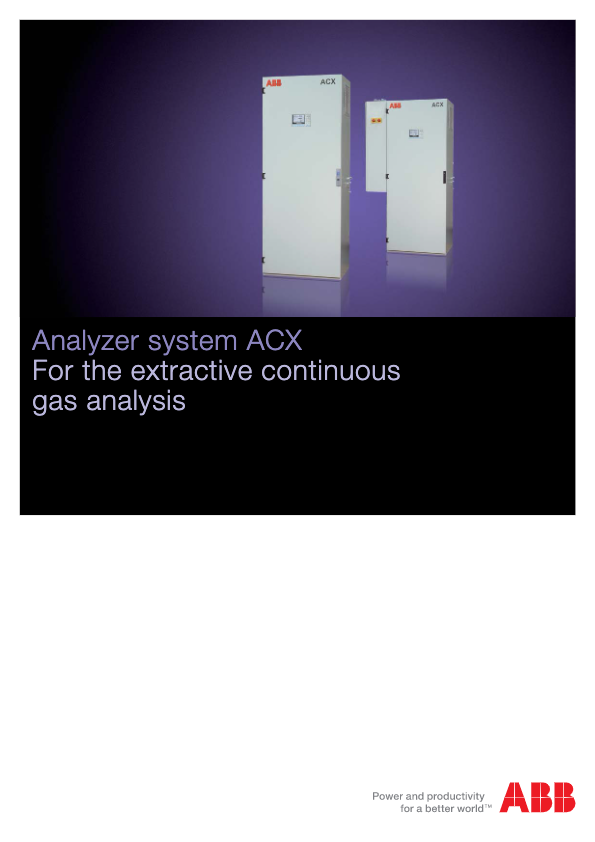 ACX Gas Analyzer System-ABB CEMS Datashete