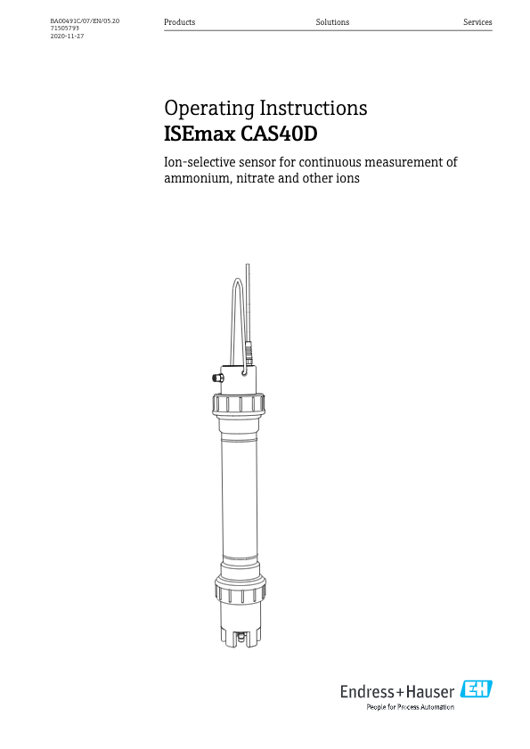 ISEmax CAS40D_E+H_Manual_BA00491CEN_0520