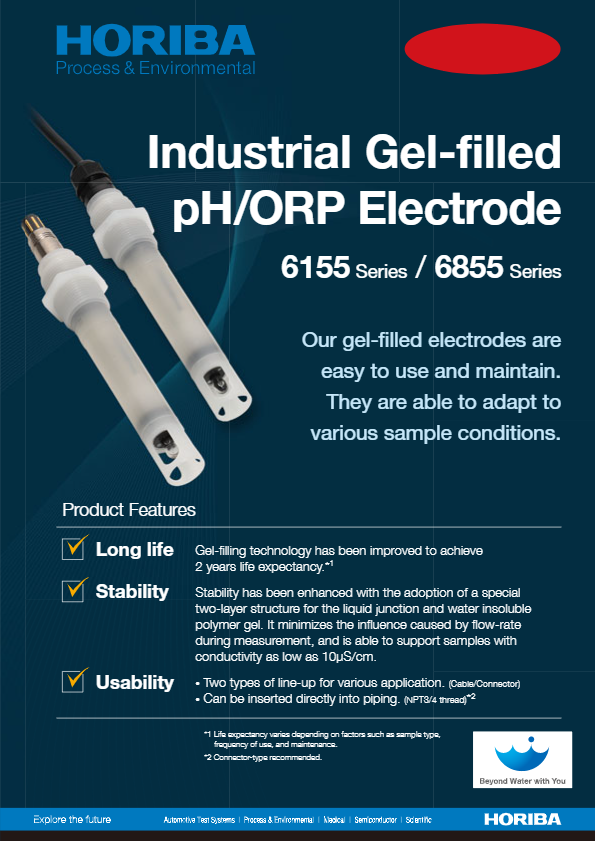 HORIBA_pH_6155_6855 Industrial pH/ORP Gel-filled
